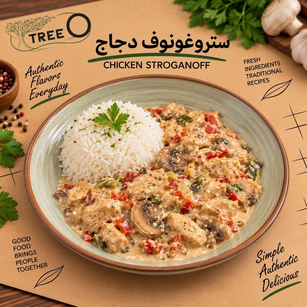 Chicken Stroganoff / Rice / 700 g