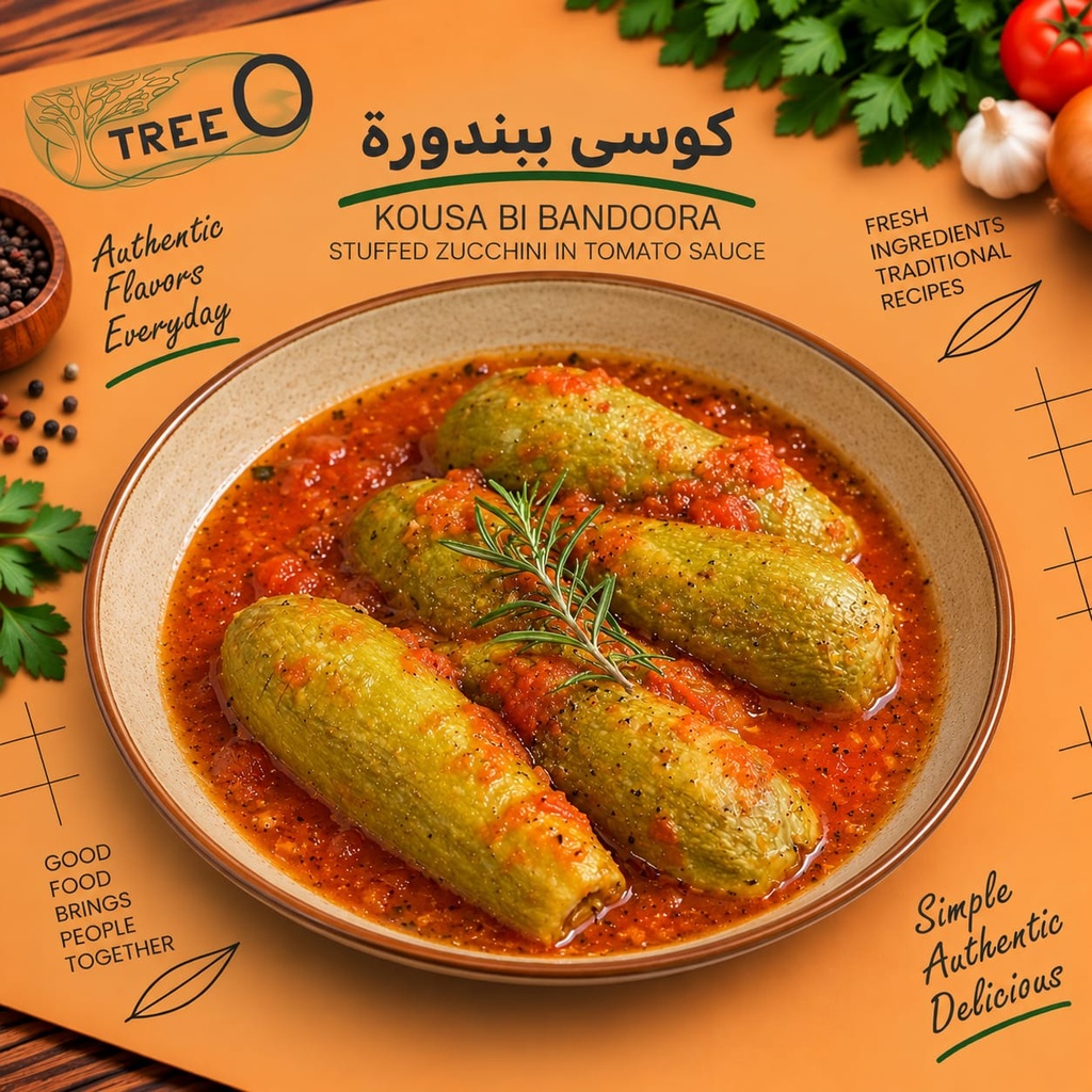 Stuffed Zucchini / Tomato / 600 g