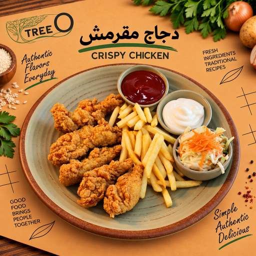 Crispy Chicken / Fries / Coleslaw / 800g