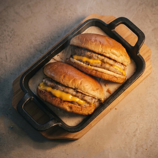 Double Swiss Mushroom Chicken Burger / 300g