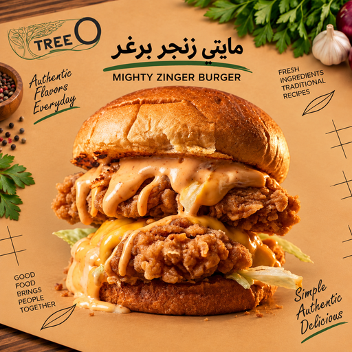 Mighty Zinger Burger / 300g